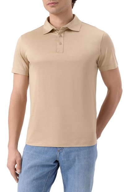 Поло из шелка и хлопка GIORGIO ARMANI, арт. 3KSF74/SJZHZ, фото 3