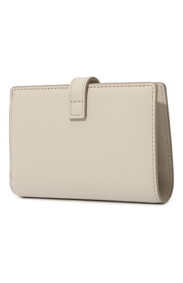 Женские кожаный кошелек FURLA молочного цвета, арт. WP00401/BX2045 | Фото 2 (Материал: Натуральная кожа; Нос: Не проставлено; Материал сплава: Проставлено)