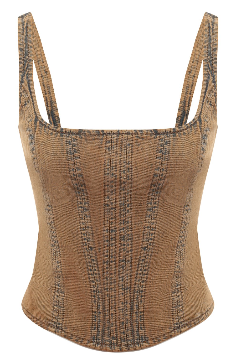 Джинсовый топ-корсет GIUSEPPE DI MORABITO бежевого цвета по цене 56750 руб., арт. 03PFDNT063A 03331, фото 1 Джинсовый топ-корсет GIUSEPPE DI MORABITO, арт. 03PFDNT063A 03331, фото 1