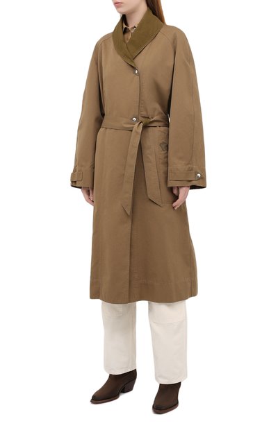 Хлопковый плащ ISABEL MARANT ETOILE, арт. MA0818-20A030E/PALDI, фото 3