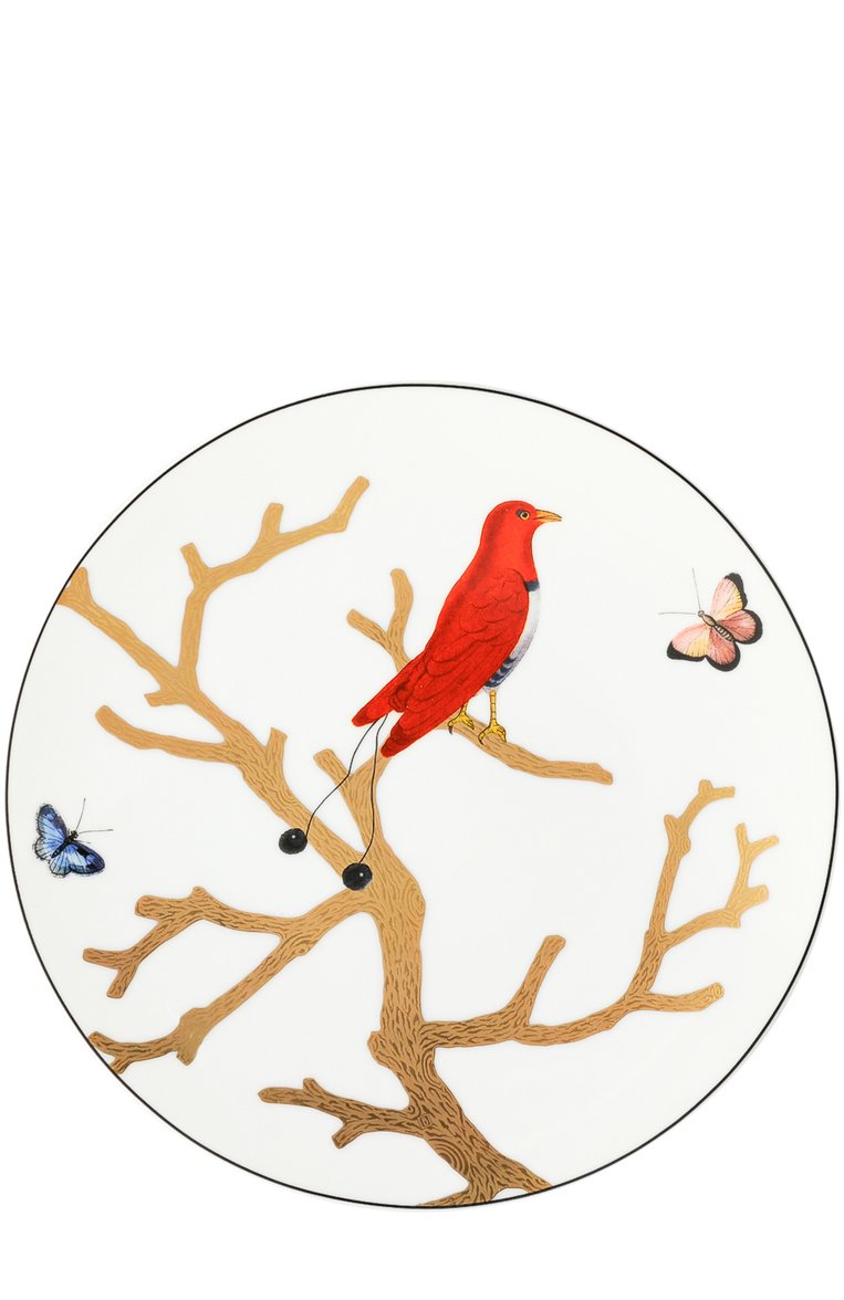 Тарелка aux oiseaux BERNARDAUD белого цвета, арт. 2488/2551 | Фото 1 (Статус проверки: Проверена категория; Коллекция: Aux Oiseaux; Региональные ограничения белый список (Axapta Mercury): Не проставлено; Нос: Не проставлено; Ограничения доставки: fragile-2)