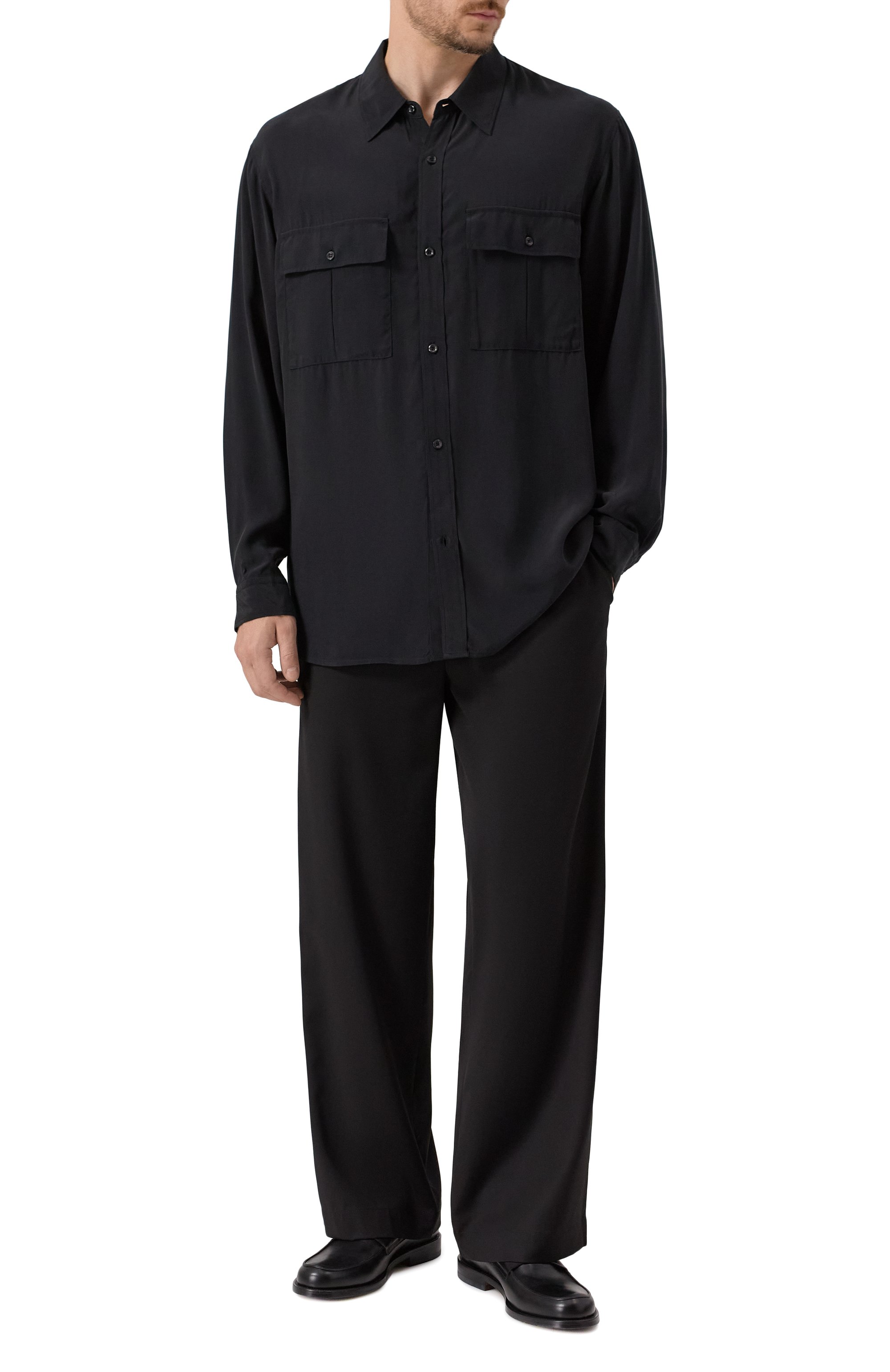 Рубашка ATTACHMENT черного цвета по цене 55600 руб., арт. AS51-034, фото 2 Рубашка ATTACHMENT, арт. AS51-034, фото 2