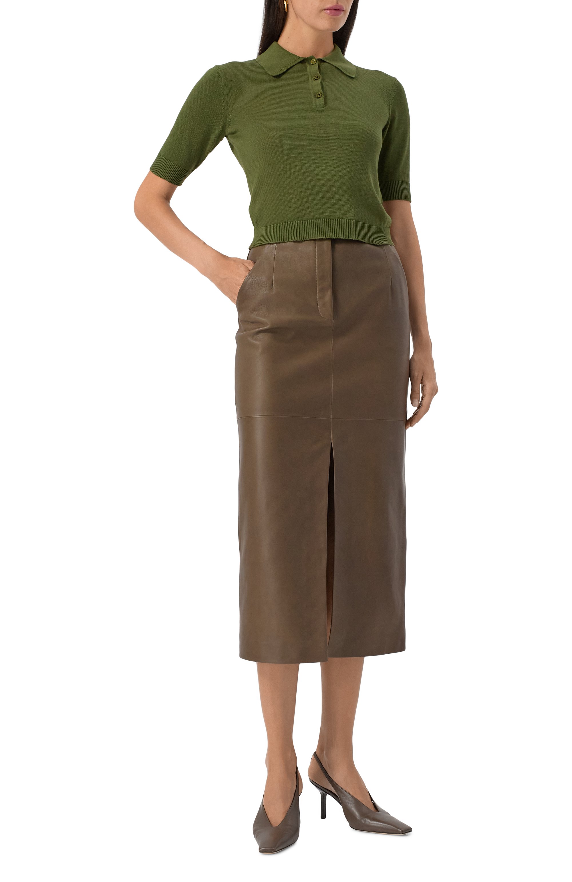 Кожаная юбка MVST, арт. 23177/36-44, фото 2