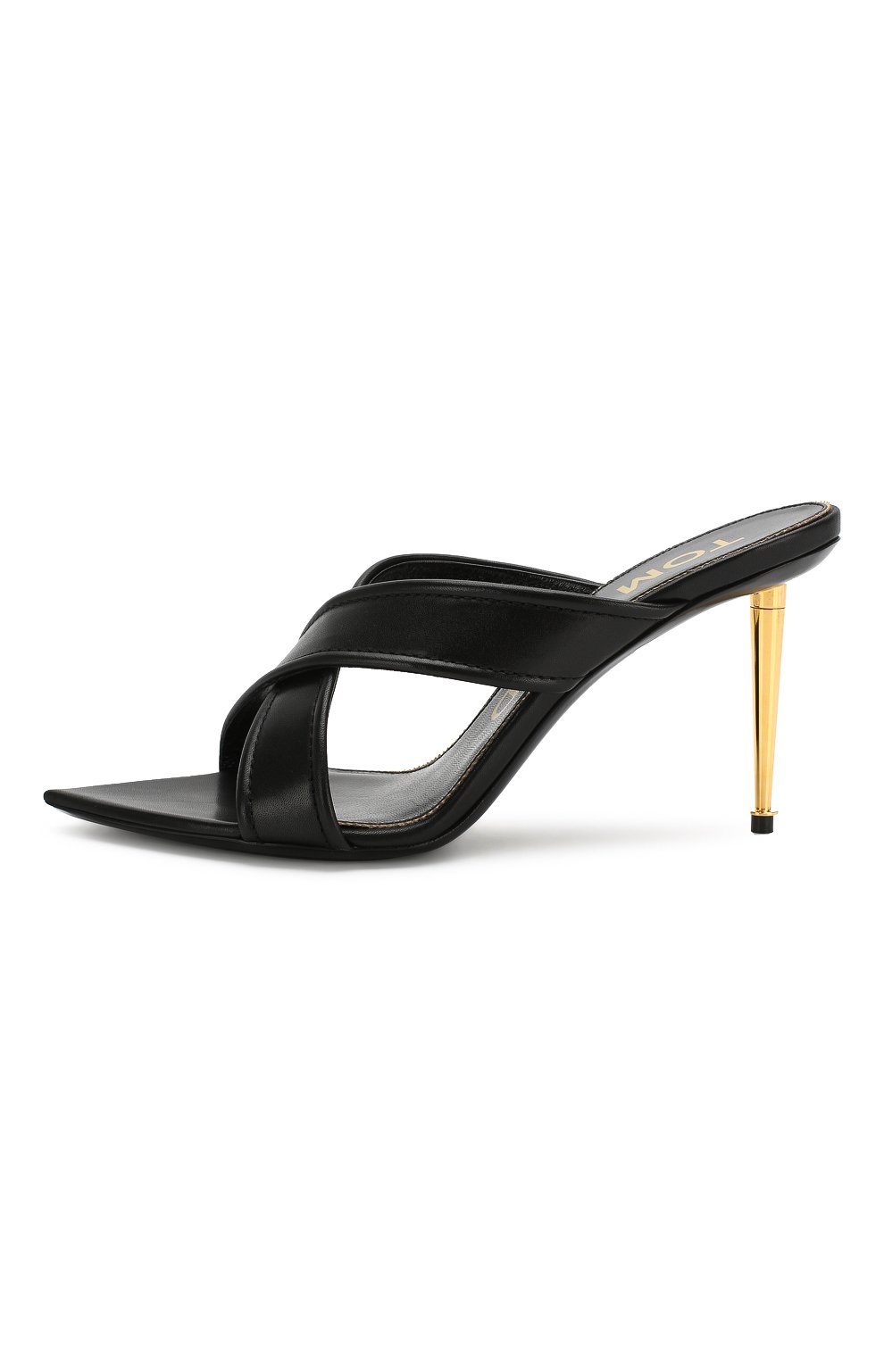 Кожаные мюли TOM FORD черного цвета по цене 120000 руб., арт. W2563T-LCL070, фото 3 Кожаные мюли TOM FORD, арт. W2563T-LCL070, фото 3