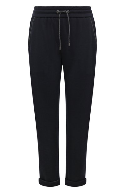 Женские брюки из хлопка и шелка BRUNELLO CUCINELLI, арт. MD828B1066