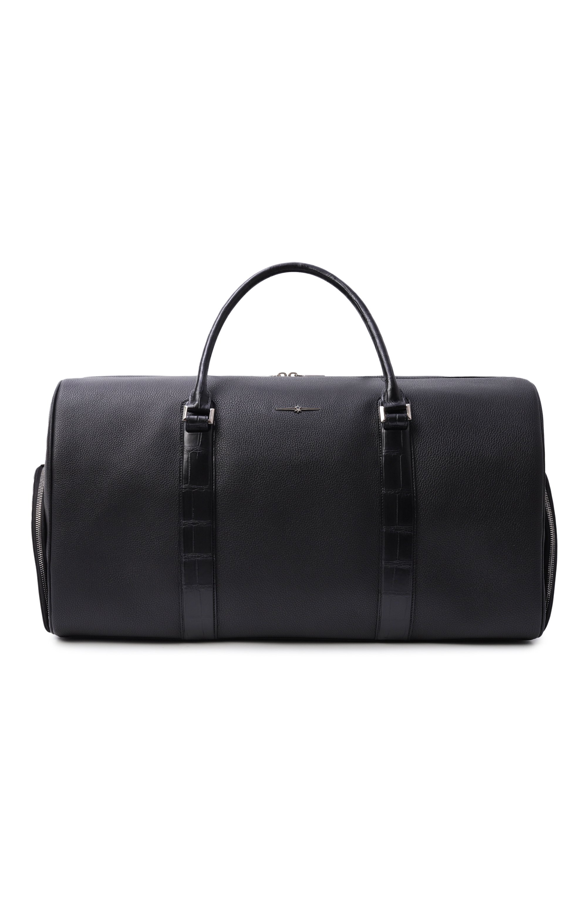 Сумка с отделкой из кожи крокодила AURUS COLLECTION, арт. RB001BKS, фото 1