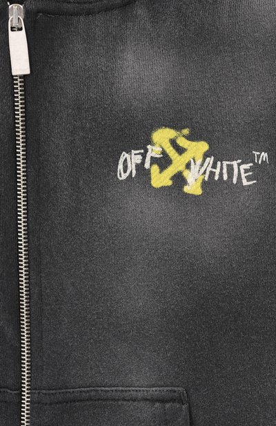 Хлопковая толстовка OFF-WHITE, арт. 0BBE001S26FLE004, фото 3