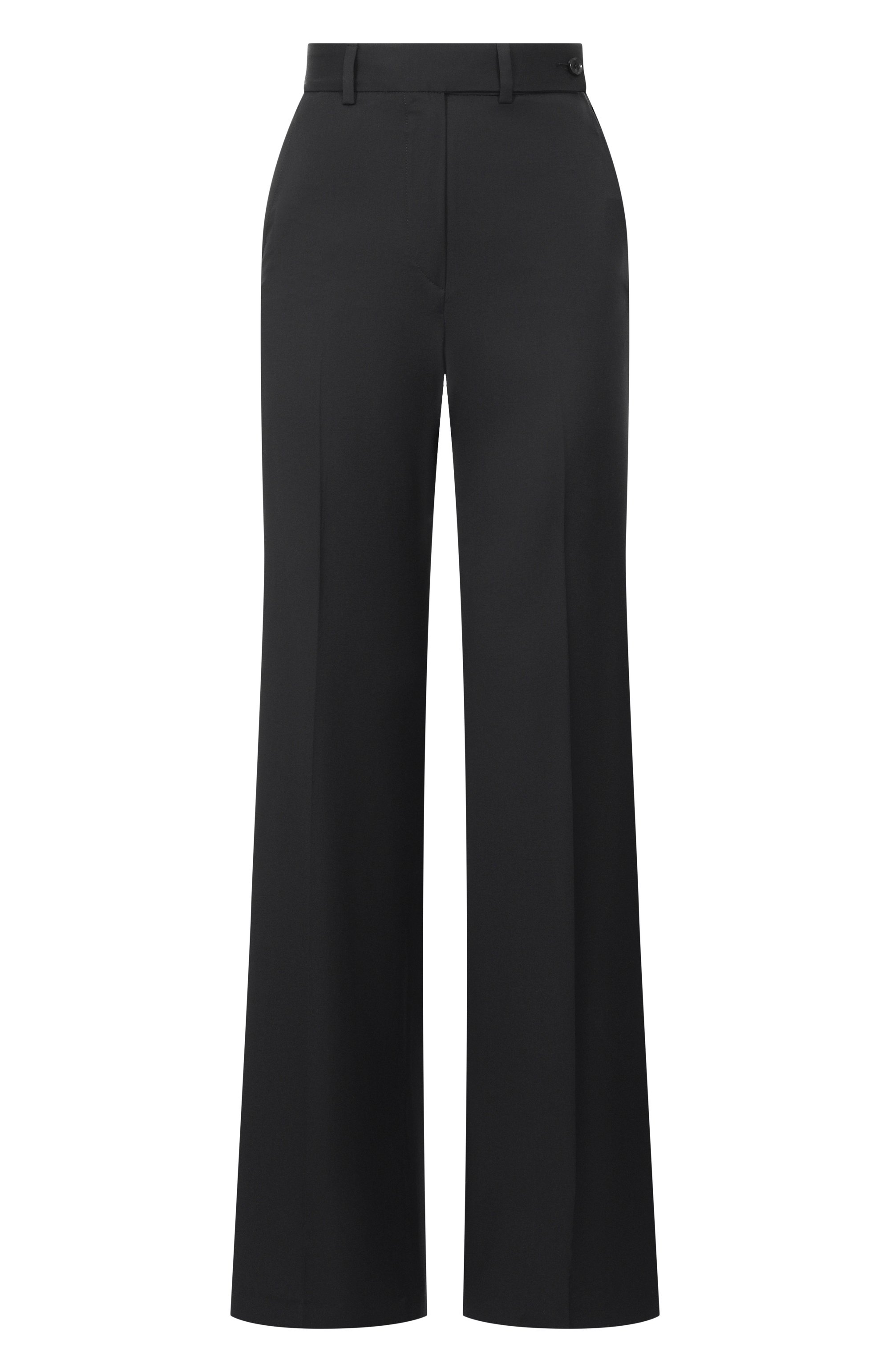 Шерстяные брюки KITON черного цвета по цене 213500 руб., арт. D48109K01024_001, фото 1 Шерстяные брюки KITON, арт. D48109K01024_001, фото 1