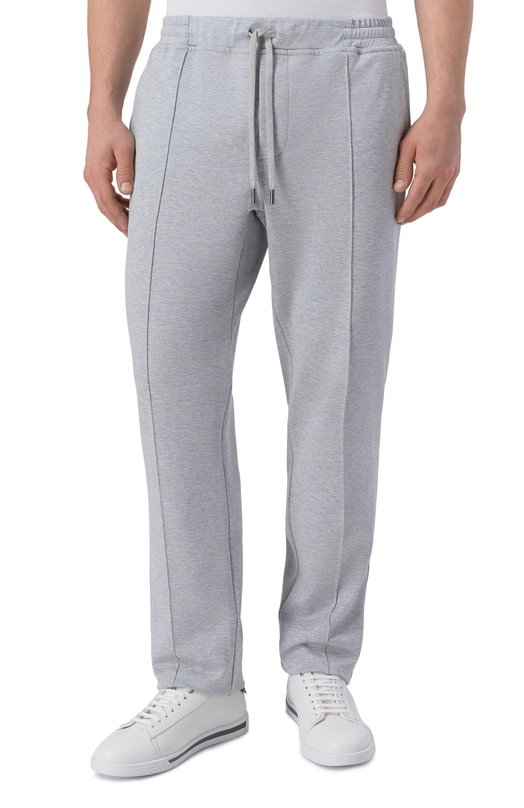 Брюки из хлопка и шелка Capobianco 20M708.DS00._001 Серый  20M708.DS00._001 Фото 3