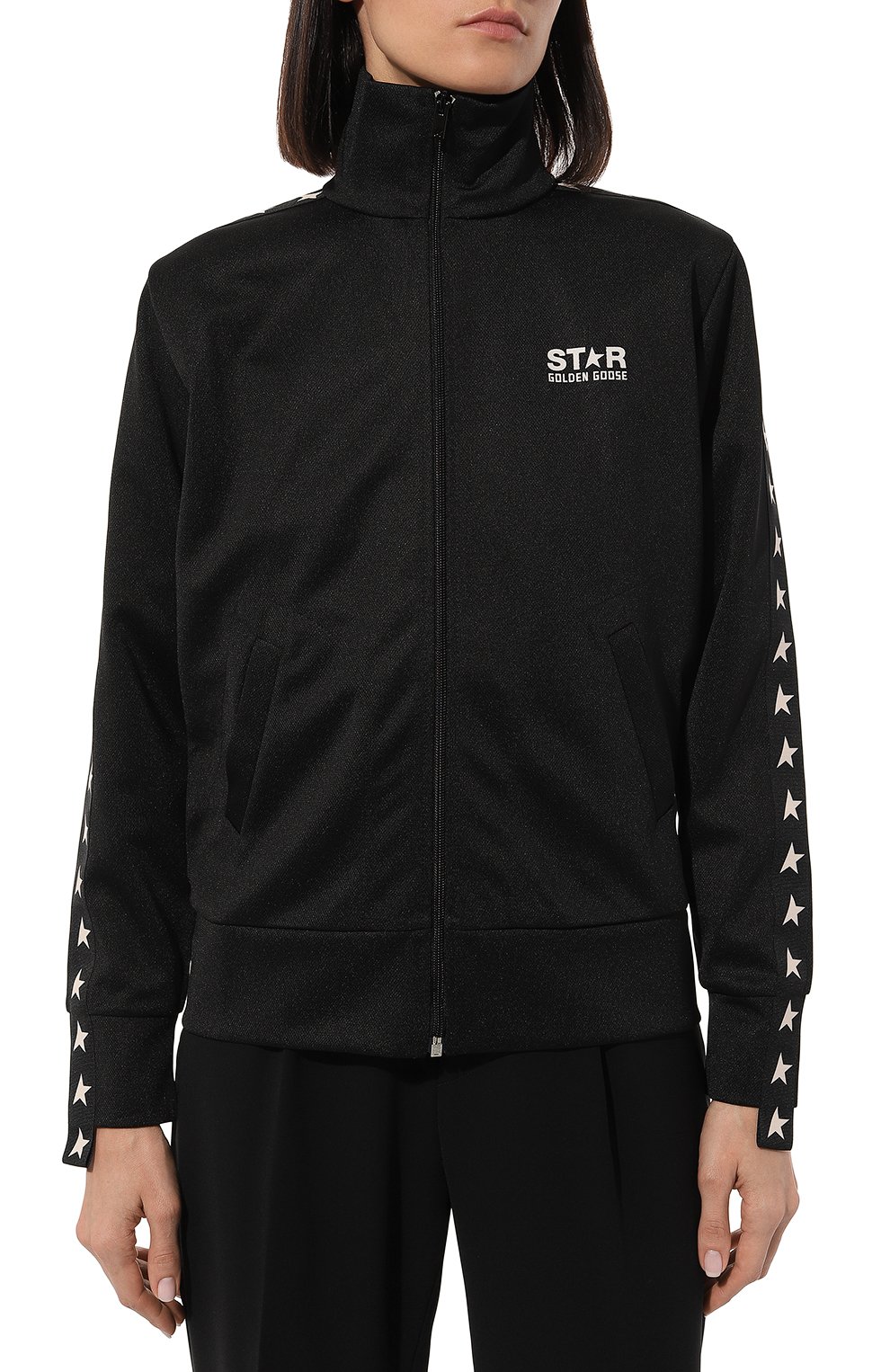 Толстовка GOLDEN GOOSE DELUXE BRAND черного цвета по цене 31900 руб., арт. GWP00875.P000520, фото 3 Толстовка GOLDEN GOOSE DELUXE BRAND, арт. GWP00875.P000520, фото 3