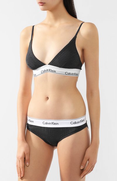 Хлопковый треугольный бюстгальтер CALVIN KLEIN, арт. QF4953E, фото 2