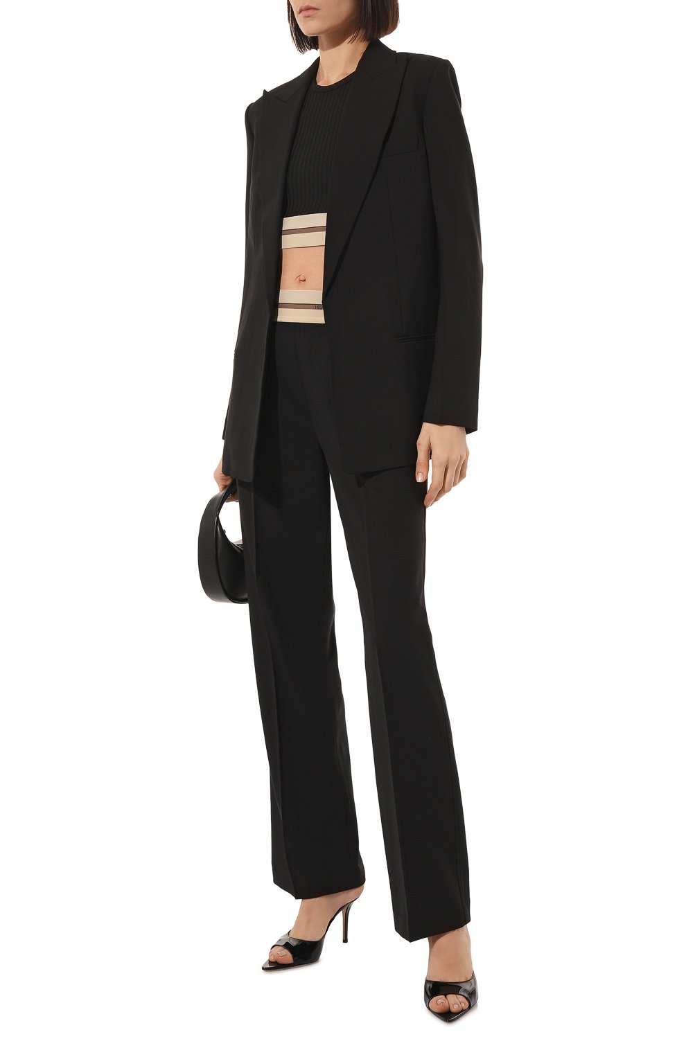 Брюки HELMUT LANG черного цвета по цене 51200 руб., арт. M05HW207, фото 2 Брюки HELMUT LANG, арт. M05HW207, фото 2