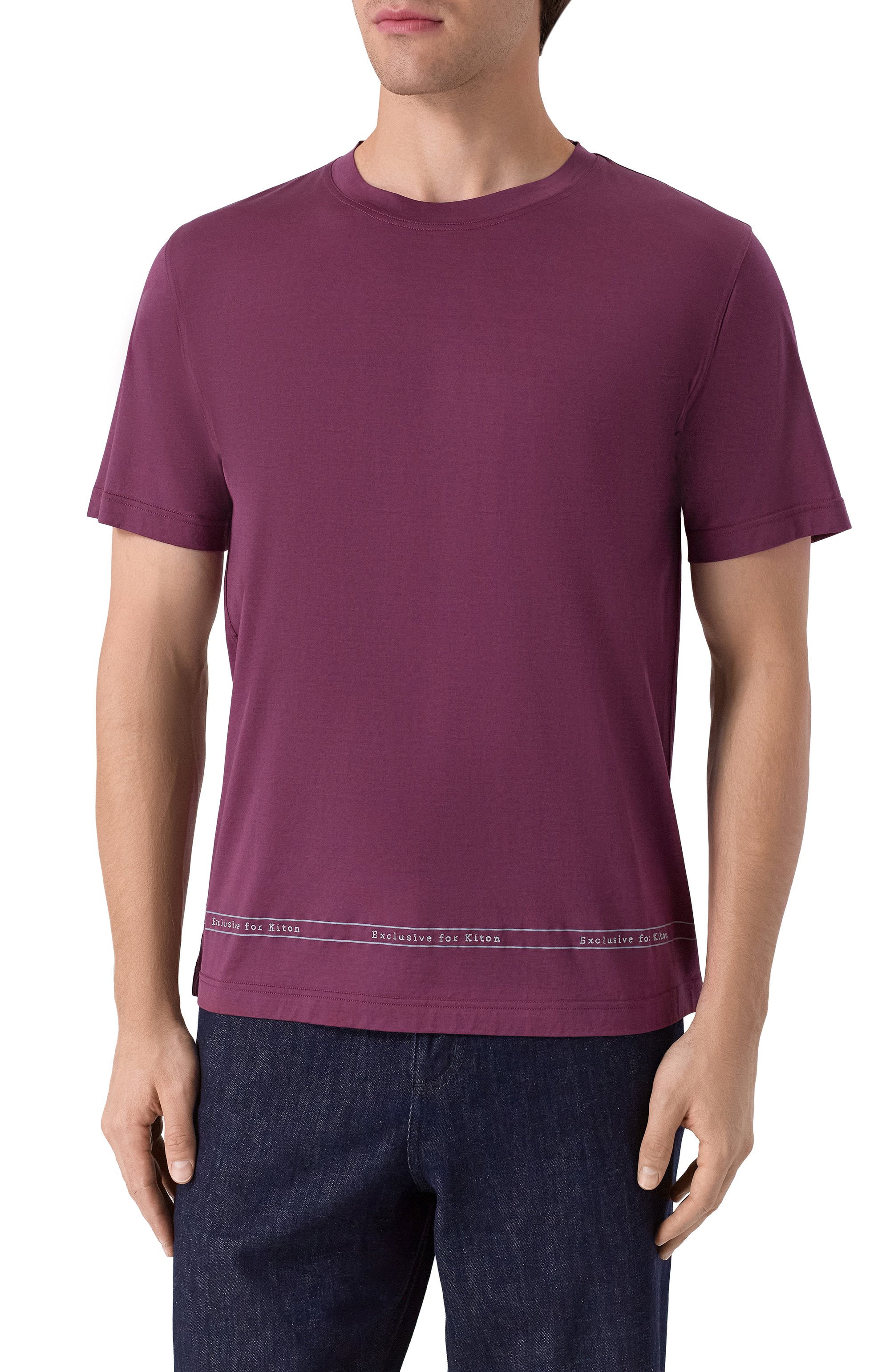 Хлопковая футболка KITON, арт. UMK0824K340, фото 3