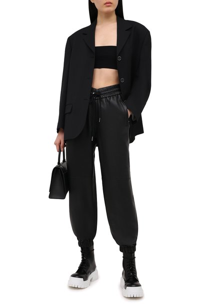 Кожаные джоггеры ALEXANDER WANG, арт. 1WC2214353, фото 2