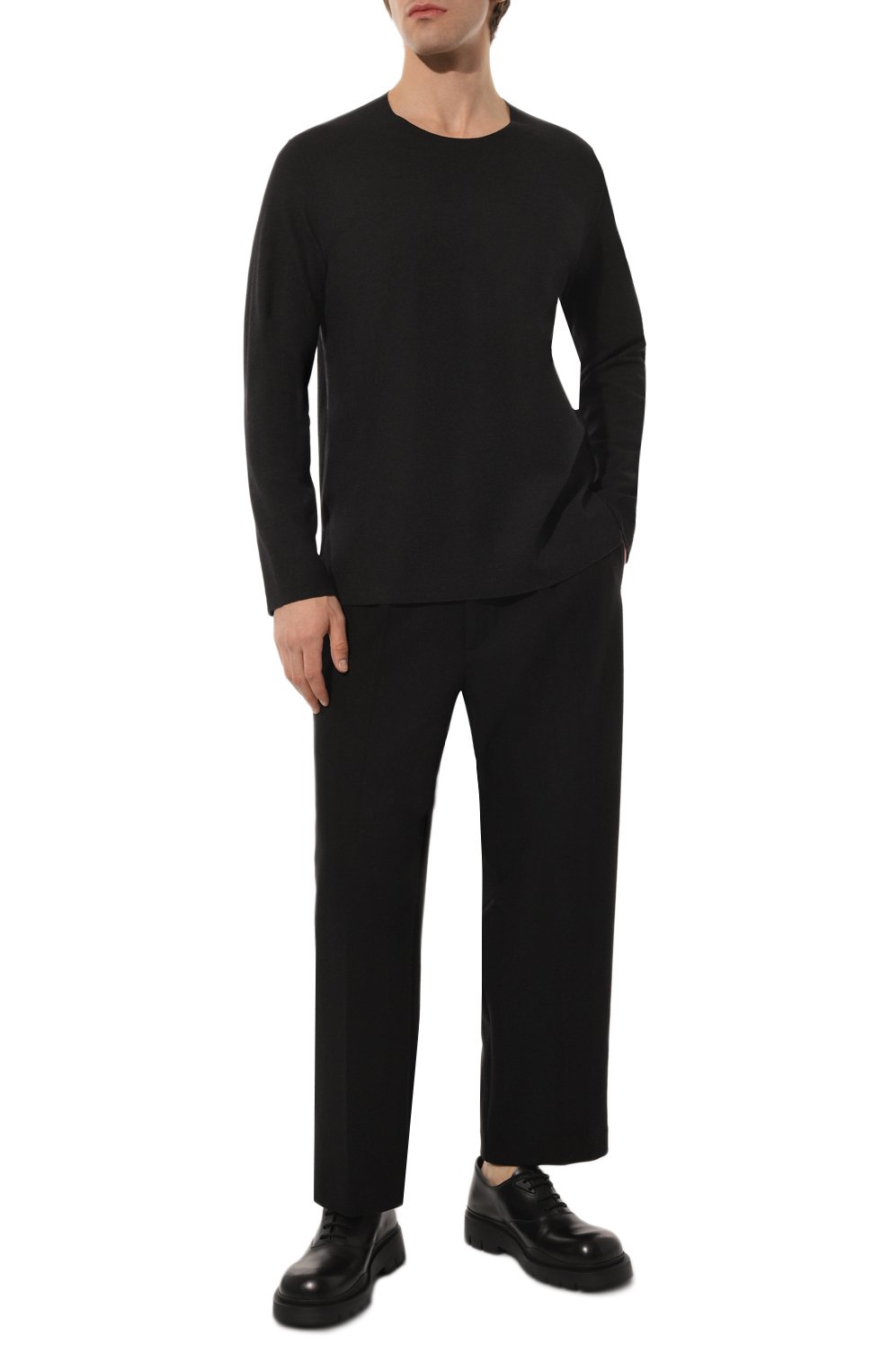 Брюки KAZUYUKI KUMAGAI черного цвета по цене 52700 руб., арт. AP22-019, фото 2 Брюки KAZUYUKI KUMAGAI, арт. AP22-019, фото 2