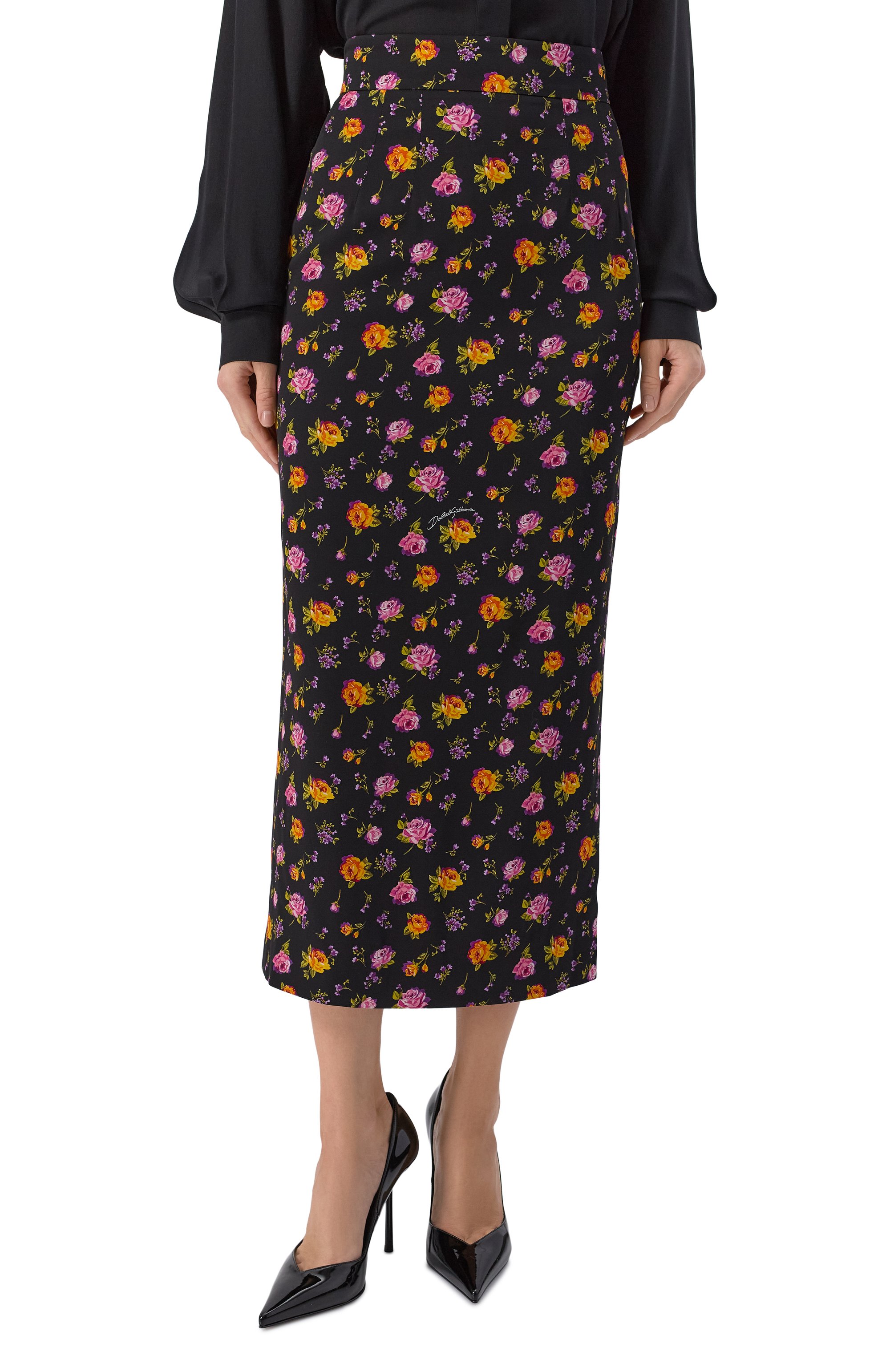 Шелковая юбка DOLCE & GABBANA, арт. F4DCBT/FSA8D, фото 3