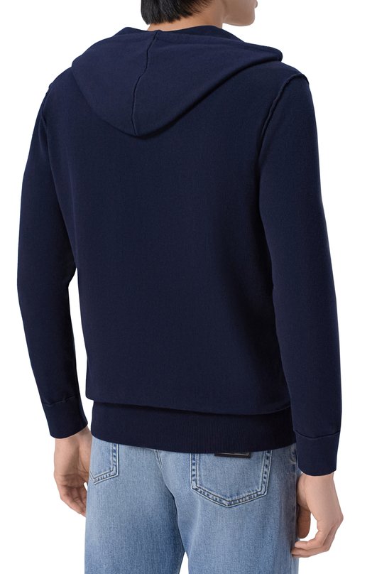 Хлопковый кардиган Andrea Campagna M5426-8025 Синий  M5426-8025 Фото 4