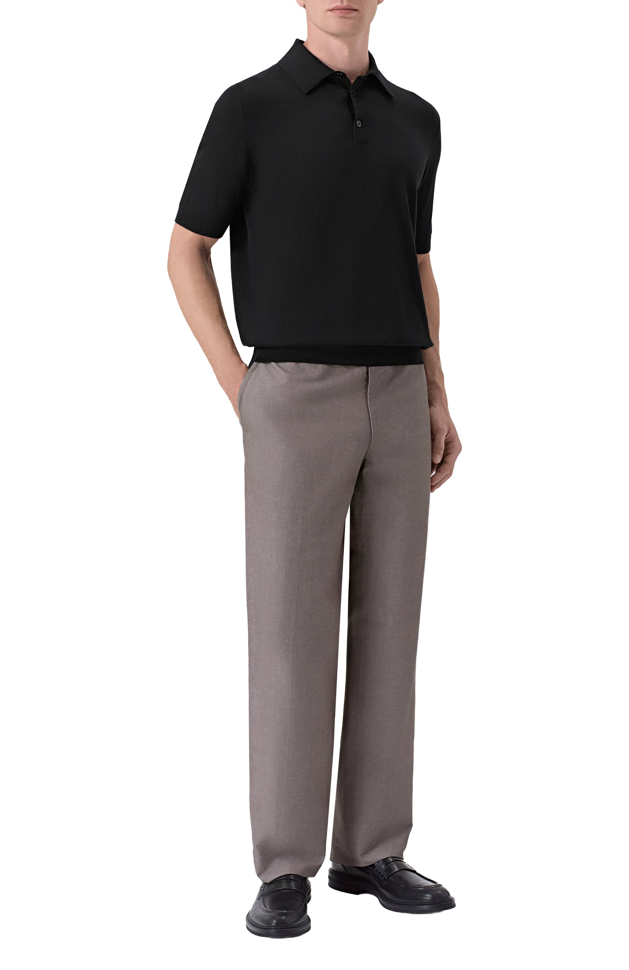 Поло из хлопка и шелка MVST, арт. M26.CSM.K424/C0TT0N/SILK, фото 2