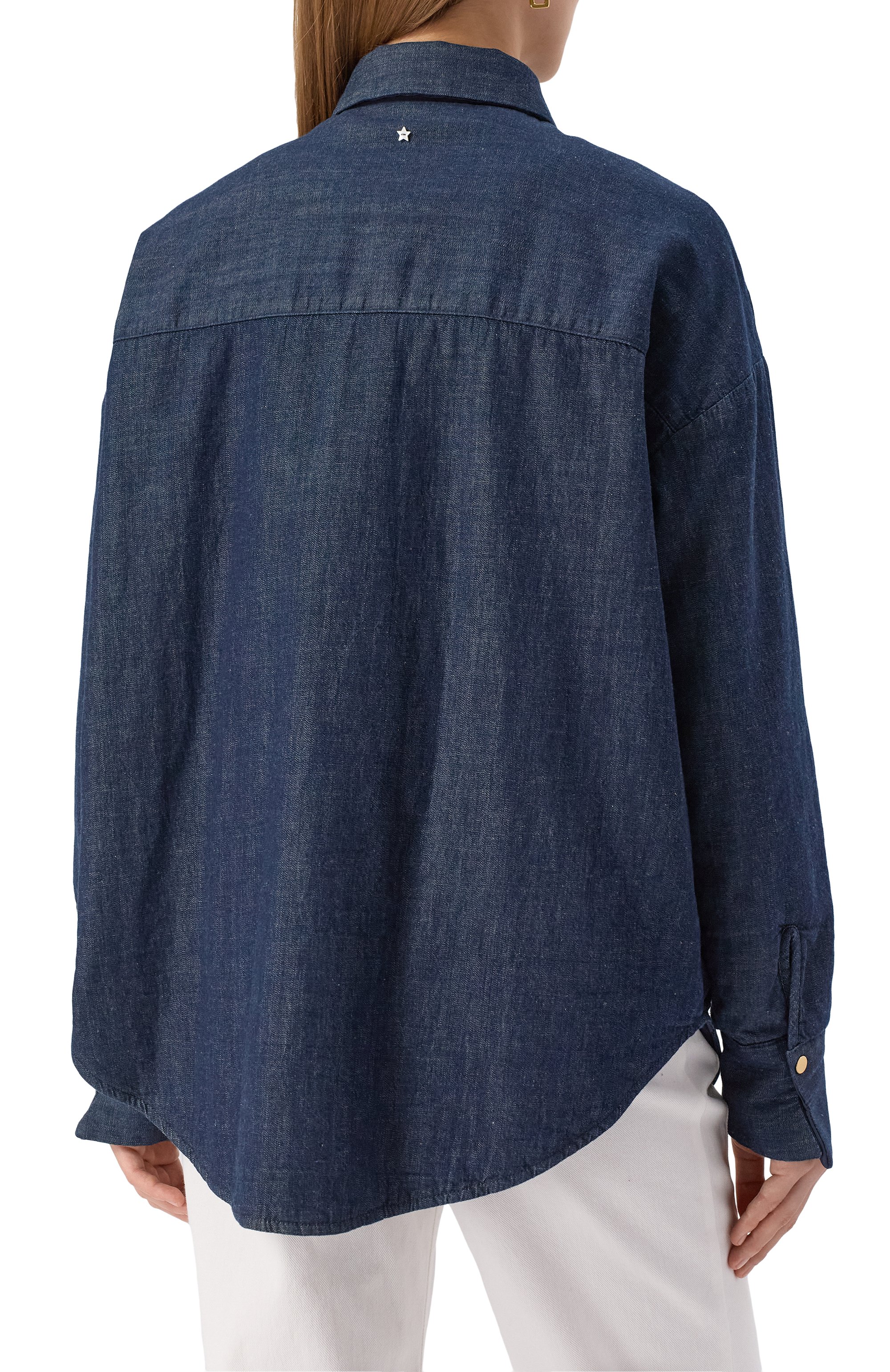 Джинсовая куртка-рубашка LORENA ANTONIAZZI, арт. P2552PI24A/9955, фото 4