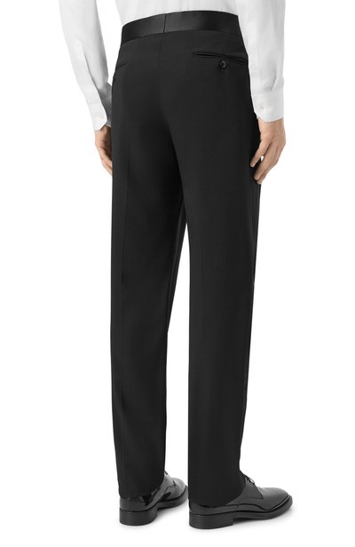 Шерстяные брюки GIORGIO ARMANI черного цвета по цене 156500 руб., арт. GM004581/TE10043, фото 4 Шерстяные брюки GIORGIO ARMANI, арт. GM004581/TE10043, фото 4