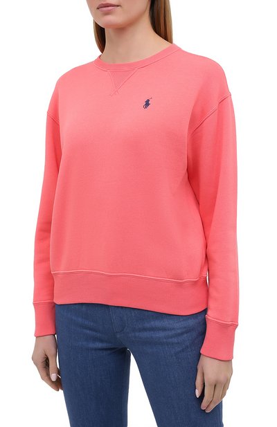 Хлопковый свитшот POLO RALPH LAUREN красного цвета по цене 17800 руб., арт. 211794395, фото 3 Хлопковый свитшот POLO RALPH LAUREN, арт. 211794395, фото 3