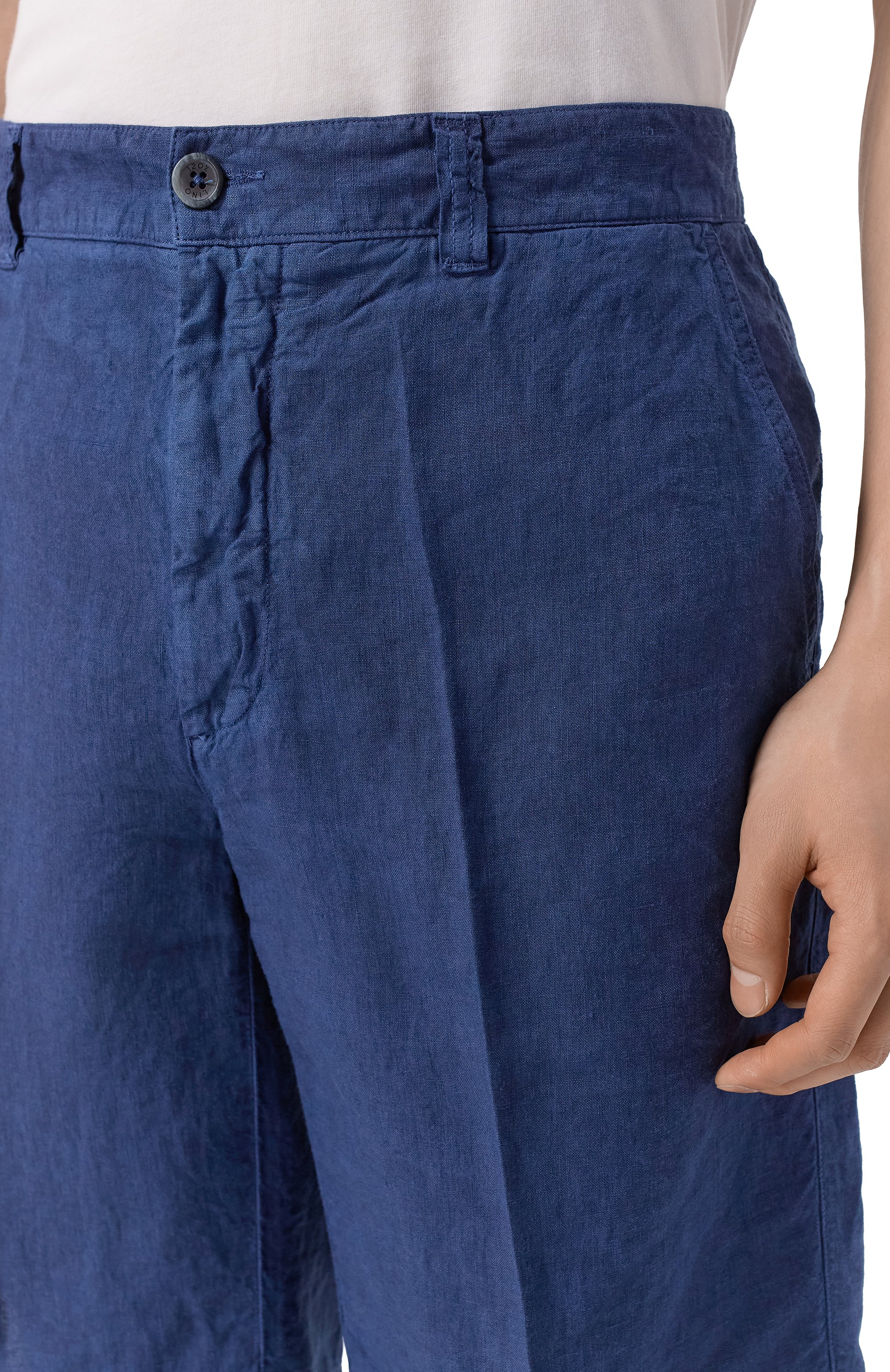 Льняные шорты 120% LINO, арт. 33ALIM2137/0253/S00, фото 5