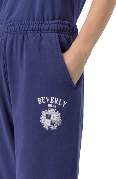 Хлопковые брюки SPORTY AND RICH, арт. PA05564256BL106, фото 5