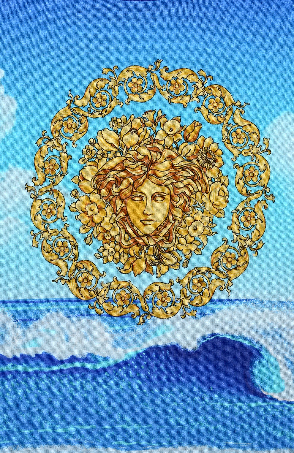 Хлопковая футболка VERSACE, арт. 1000129/1A00192/4A-6A, фото 3