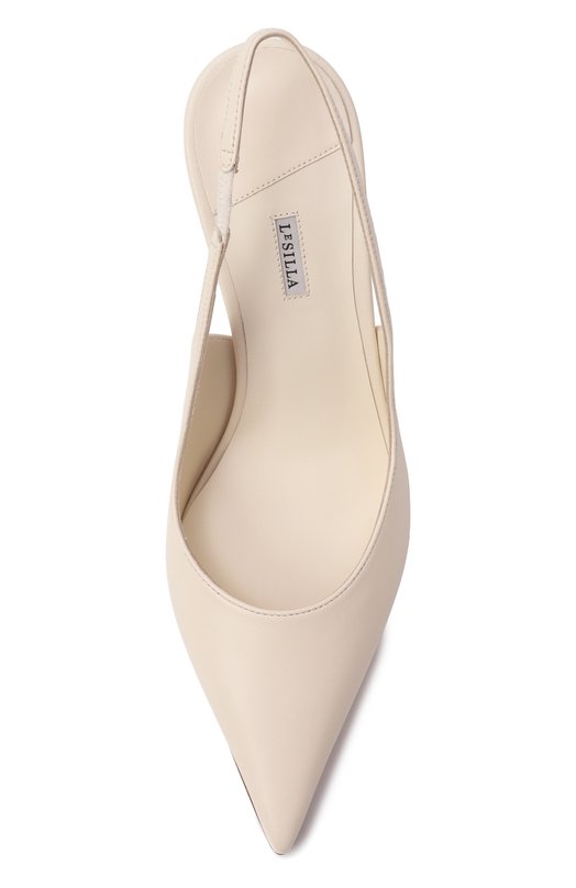 Кожаные туфли Bella 80 Le Silla 4233B080LBPPNEM Кремовый  4233B080LBPPNEM Фото 6