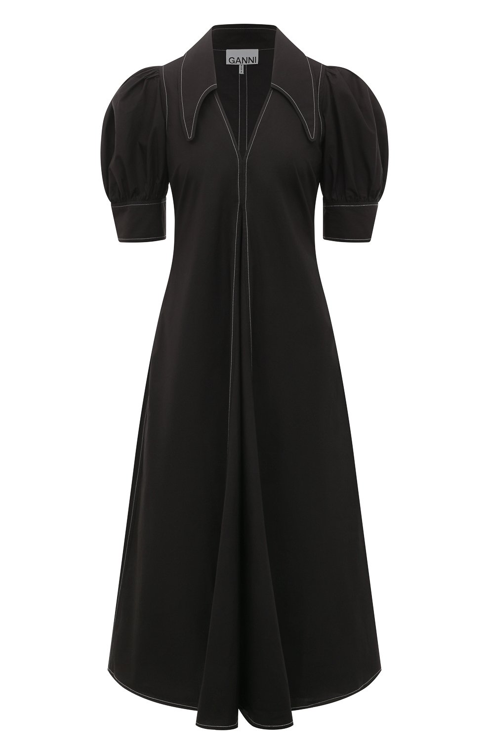 Хлопковое платье GANNI, арт. F7127, фото 1