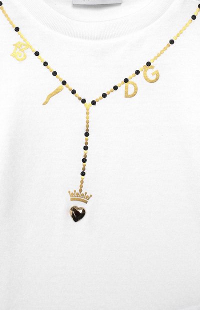 Хлопковая футболка DOLCE & GABBANA, арт. L2JTAZ/G7VWF, фото 3