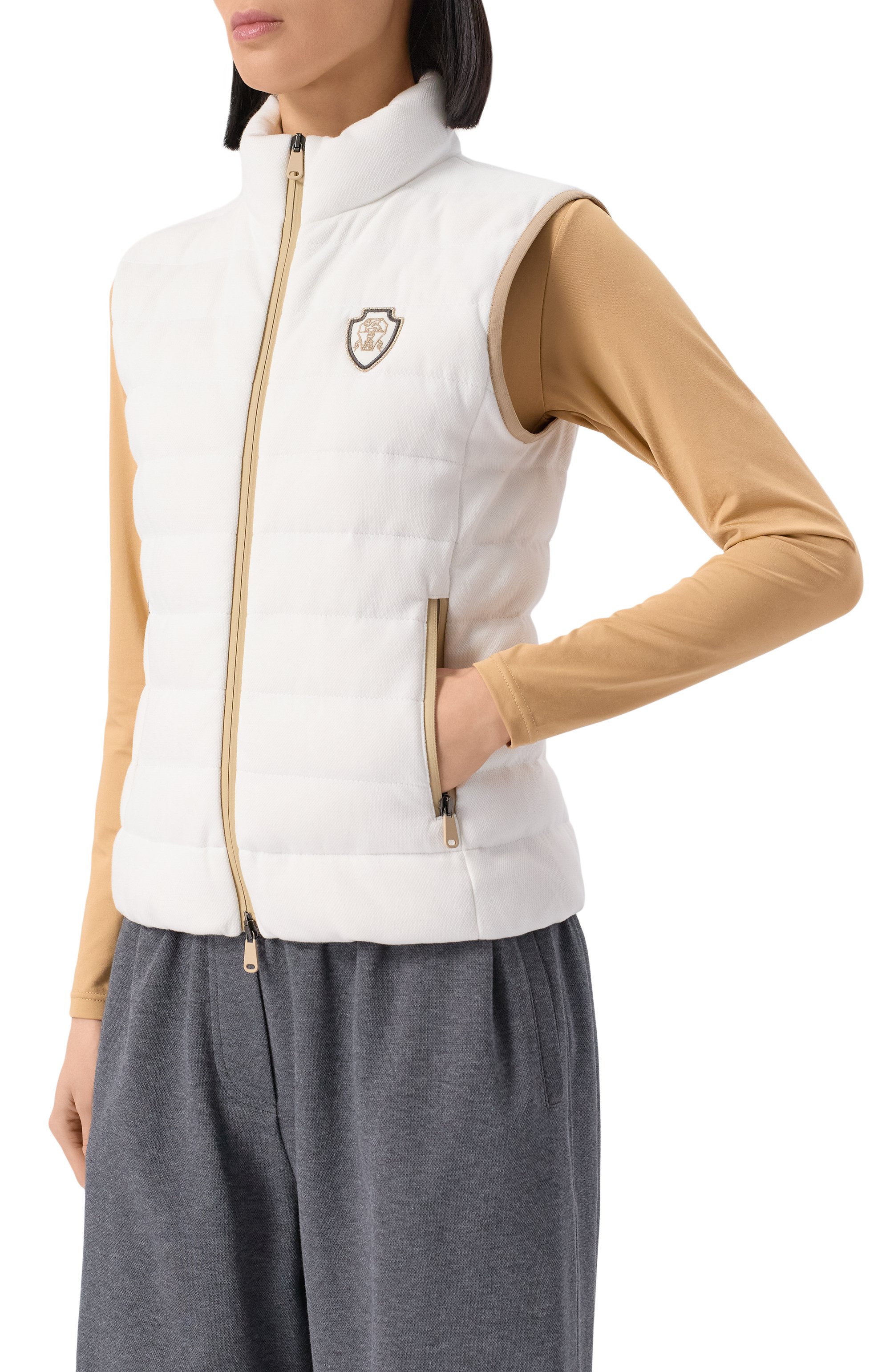 Пуховый жилет BRUNELLO CUCINELLI, арт. MG9277778, фото 3