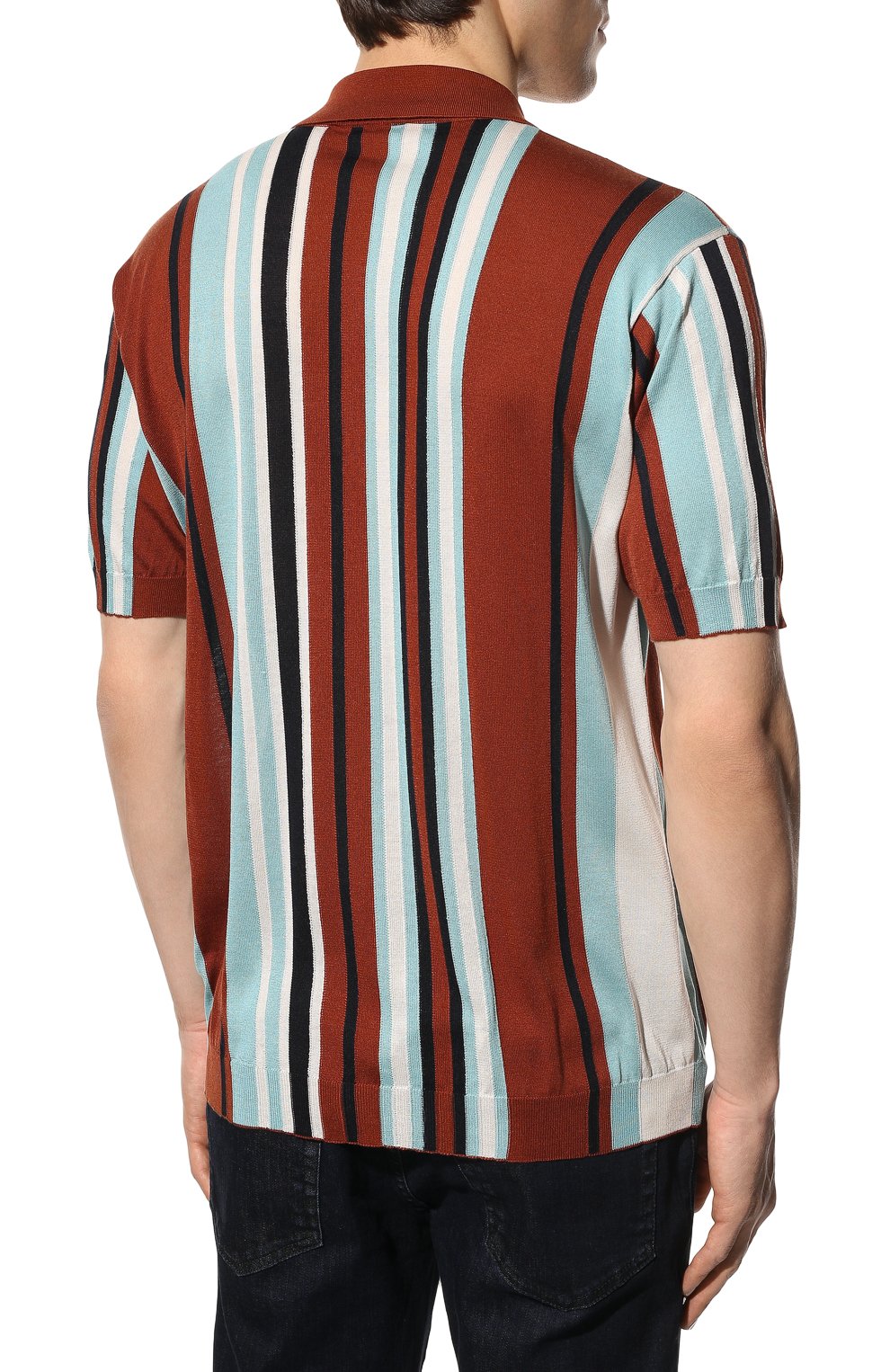 Шелковое поло PRADA разноцветного цвета по цене 200000 руб., арт. UMB335-10MW-F0046-221, фото 4 Шелковое поло PRADA, арт. UMB335-10MW-F0046-221, фото 4