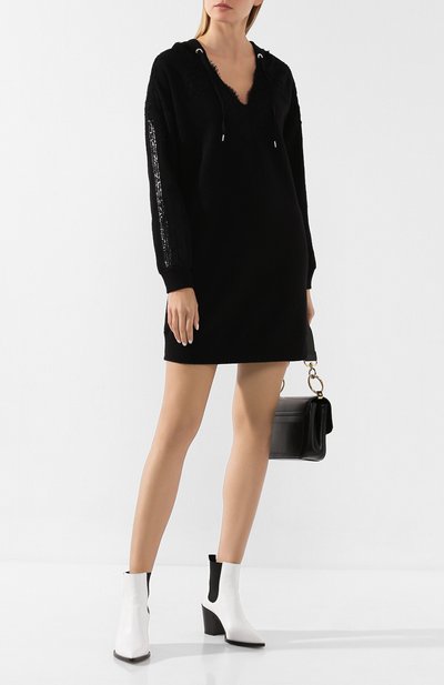 Шерстяное платье ERMANNO ERMANNO SCERVINO черного цвета по цене 69400 руб., арт. 45T AB31 PAS, фото 2 Шерстяное платье ERMANNO ERMANNO SCERVINO, арт. 45T AB31 PAS, фото 2