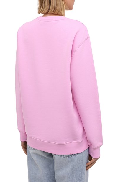 Хлопковый свитшот MSGM светло-розового цвета по цене 18350 руб., арт. 3041MDM107 217299, фото 4 Хлопковый свитшот MSGM, арт. 3041MDM107 217299, фото 4