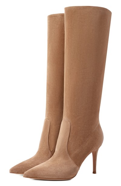 Женские замшевые сапоги hansen 85 GIANVITO ROSSI, арт. G80626.85RIC.C45CAML