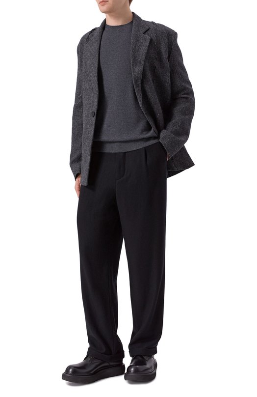 Брюки из шерсти и вискозы Andrea Ya'aqov 25M0RC37/W00L CASHMERE Чёрный  25M0RC37/W00L CASHMERE Фото 2