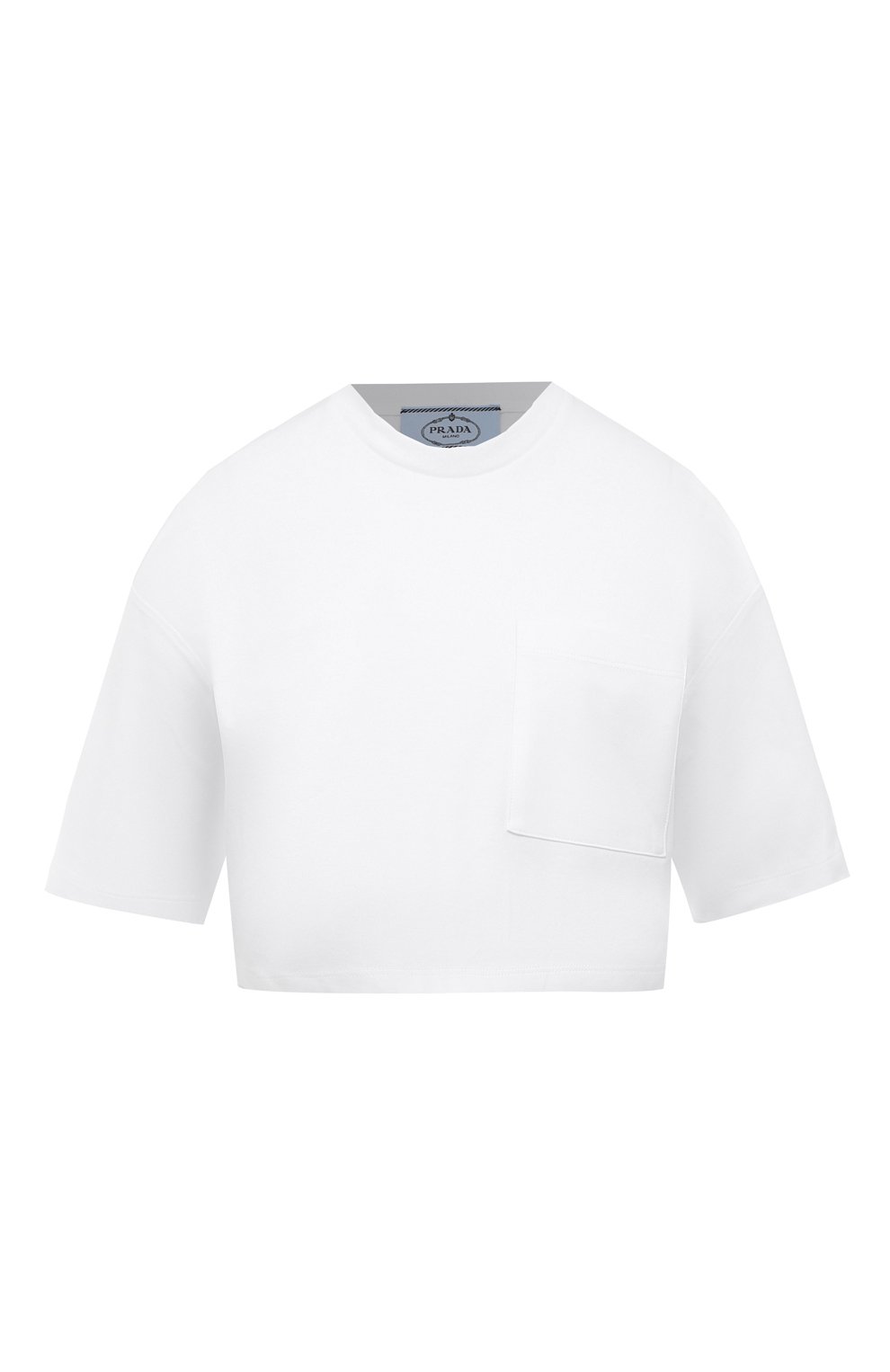 Хлопковая футболка PRADA, арт. 3560A-240-F0009-212, фото 1