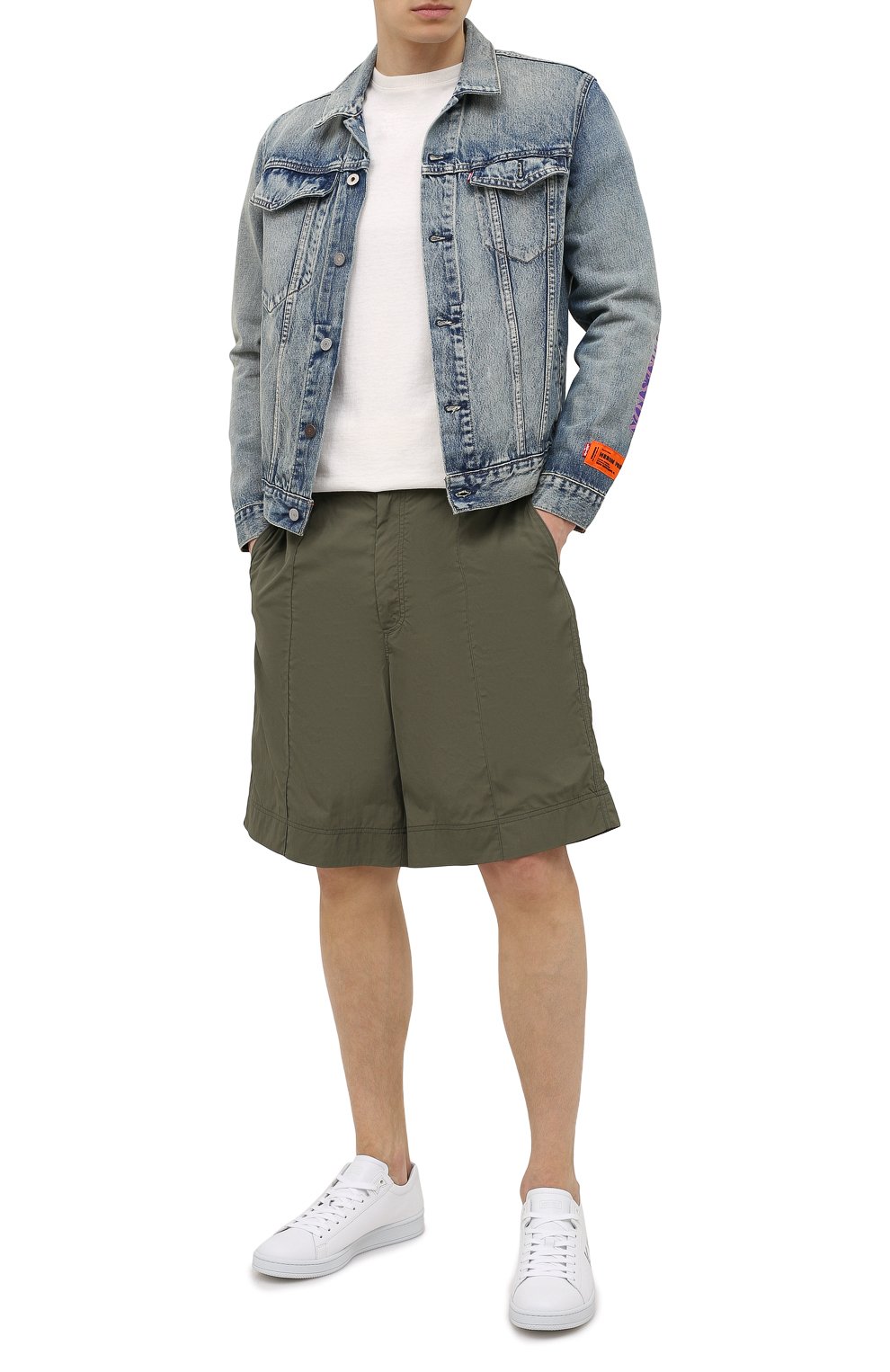 Кожаные кеды KENZO белого цвета по цене 32450 руб., арт. FB55SN129L71, фото 2 Кожаные кеды KENZO, арт. FB55SN129L71, фото 2