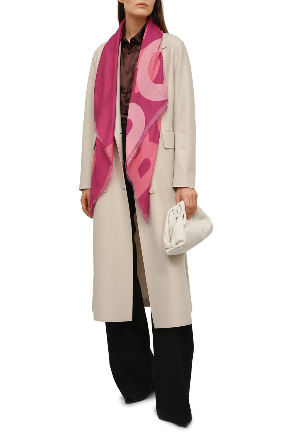 Платок из вискозы и шерсти BOSS, арт. 50469198, фото 3