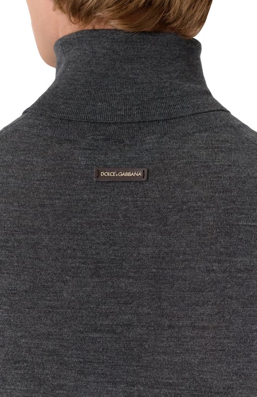 Шерстяная водолазка Dolce & Gabbana GXW05T/JCVZS Серый  GXW05T/JCVZS Фото 5