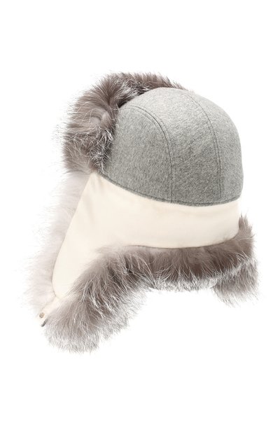 Шапка-ушанка alaskan с мехом лисицы LORO PIANA, арт. FAI8740, фото 2