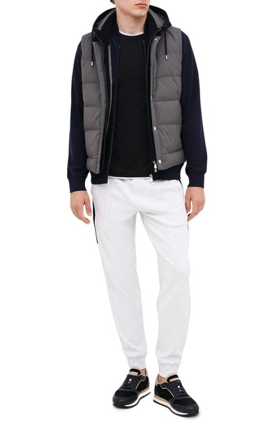 Футболка из шелка и хлопка BRUNELLO CUCINELLI, арт. MTS377427, фото 2