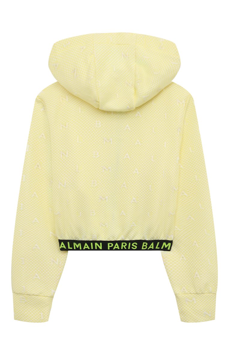 Детская комплект из толстовки и шорт BALMAIN  цвета, арт. BU3B30 | Фото 3 (Рукава: Длинные; Материал подклада: Хлопок; Материал внешний: Хлопок, Синтетический материал; Девочки Кросс-КТ: Костюмы-спорт; Ростовка одежда: 12 лет | 152 см, 16 лет | 164 см, 13 - 15 лет | 158 см, 10 - 11 лет | 140 - 146см, 8 лет | 128 см, 6 лет | 116 см)