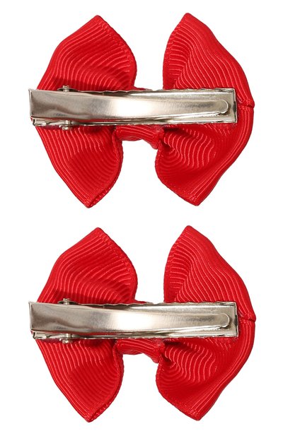 Комплект из двух заколок JUNEFEE красного цвета по цене 1100 руб., арт. 4845, фото 2 Комплект из двух заколок JUNEFEE, арт. 4845, фото 2
