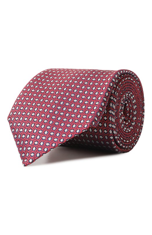 Шелковый галстук Canali 18/HJ04239 Красный 18/HJ04239