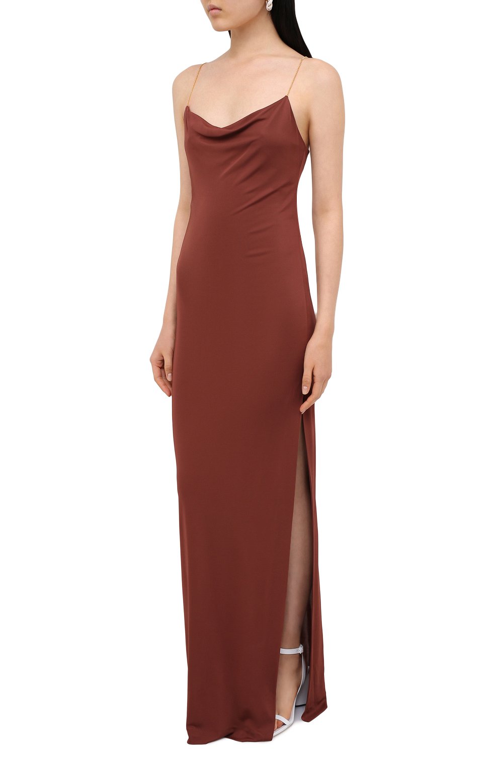 Платье из вискозы BALMAIN, арт. UF06795/J032, фото 3