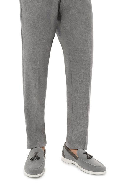 Лоферы с отделкой из кожи аллигатора KITON, арт. USSA076N00978, фото 3