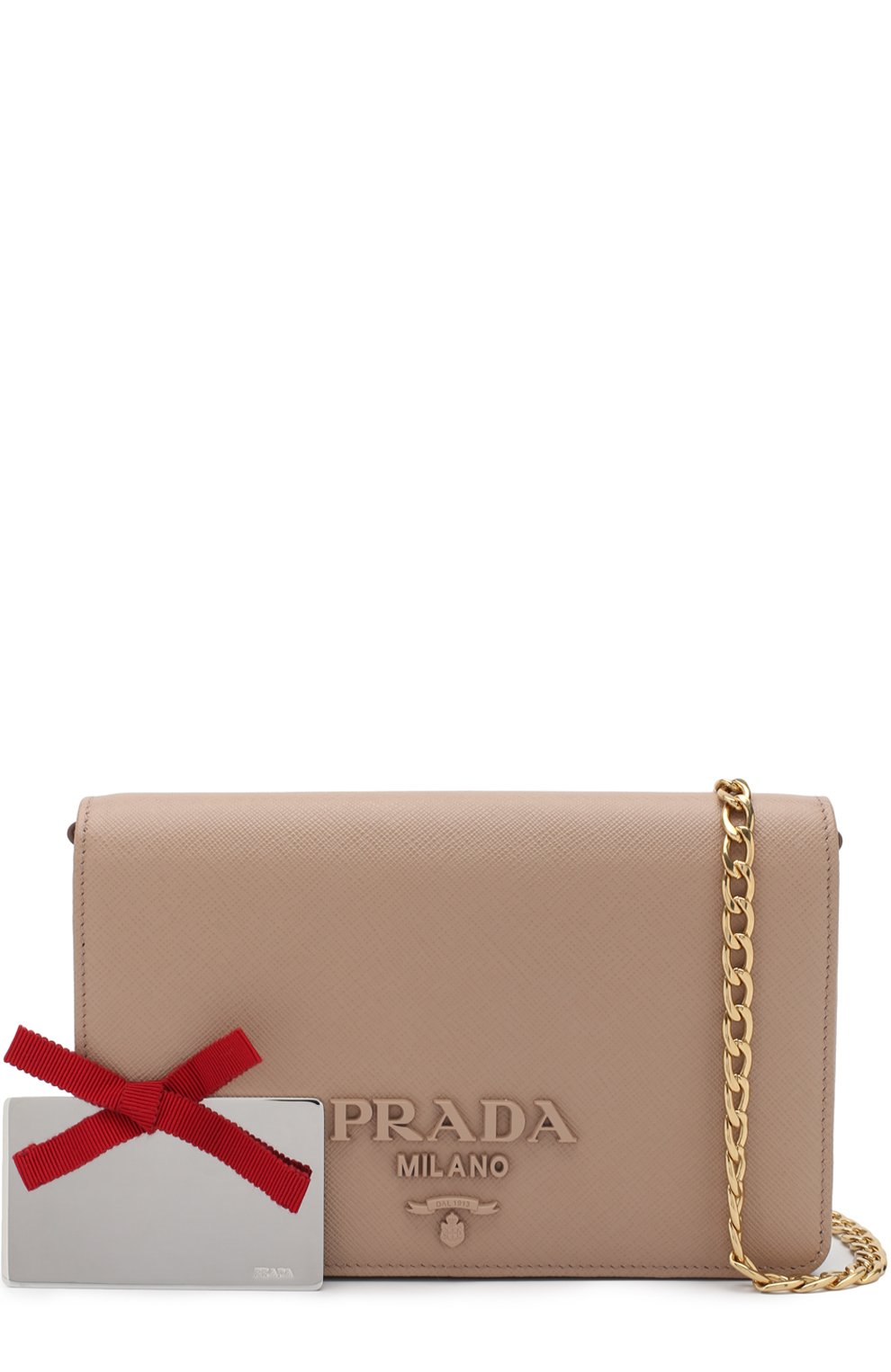 Сумка из кожи на цепочке PRADA, арт. 1BP012-NZV-F0236-1, фото 7