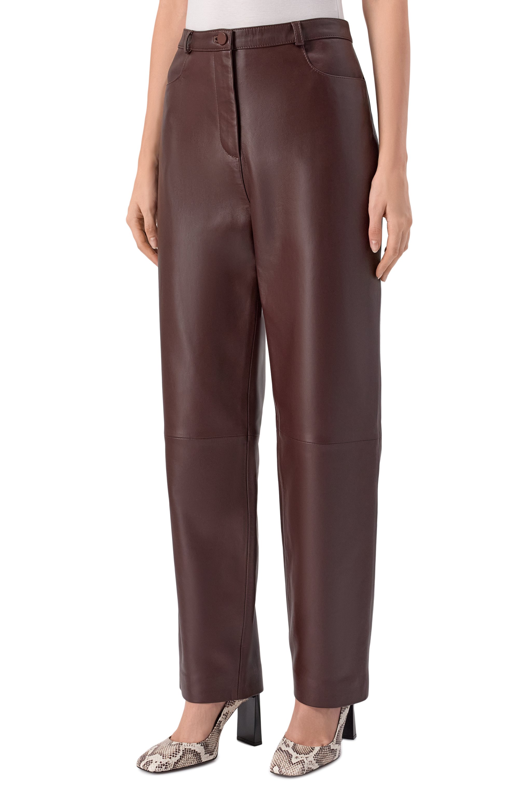 Кожаные брюки LOULOU DE SAISON, арт. C0BE, фото 3